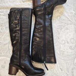 NWOB Franco Sarto Kemper Black Leather Boot US 8M